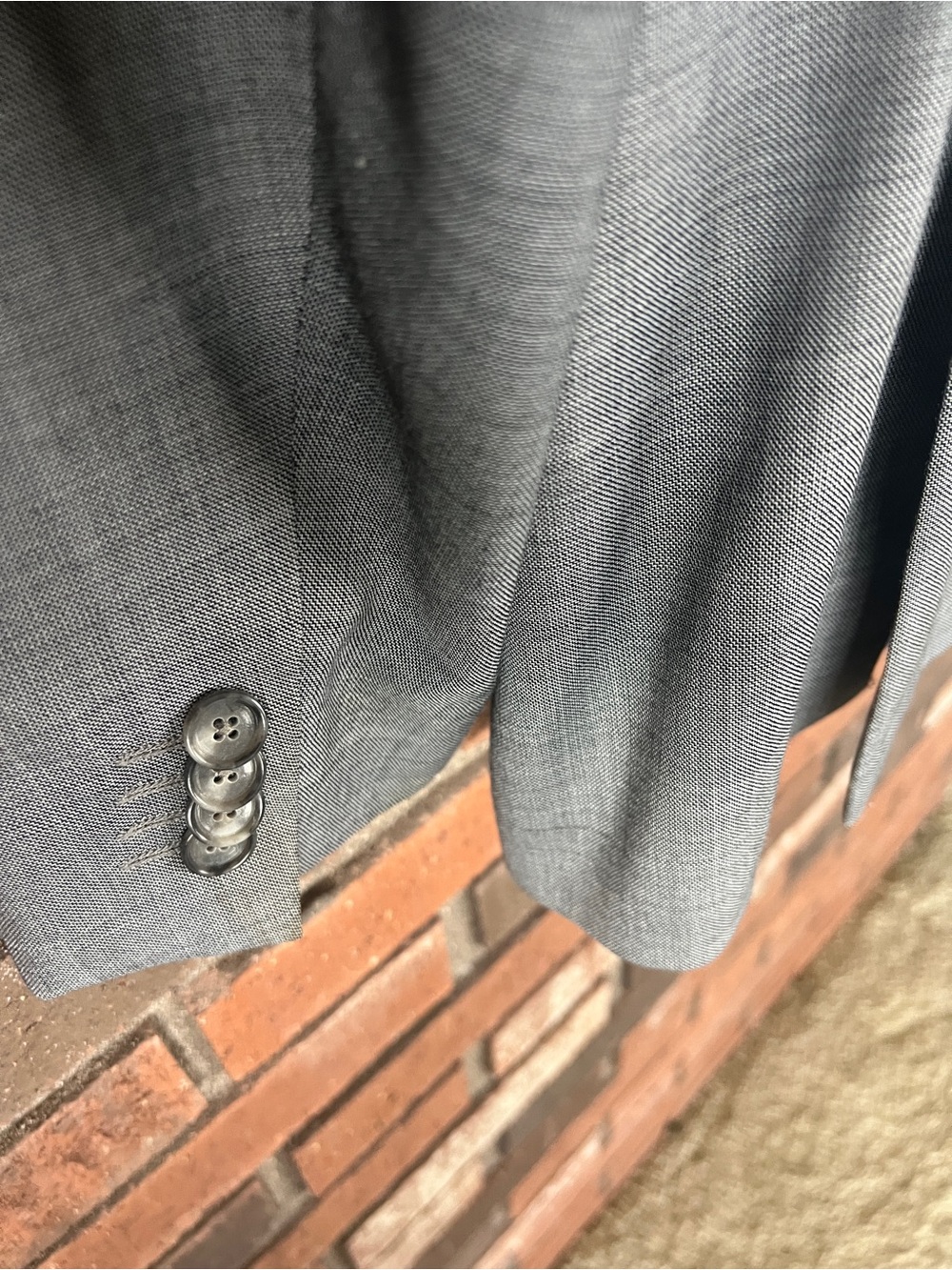 Kenneth Cole Light Gray Men’s Suit - Slim Tailored Look - Picture 9 of 10